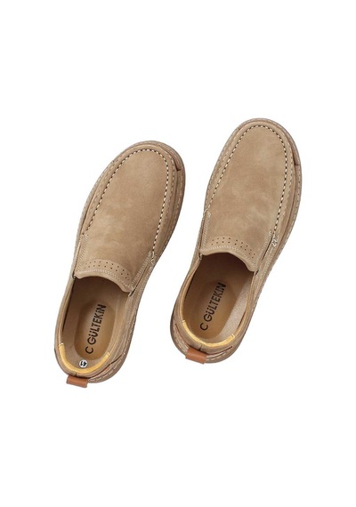 Erkek Kum Nubuk Deri Sneaker
