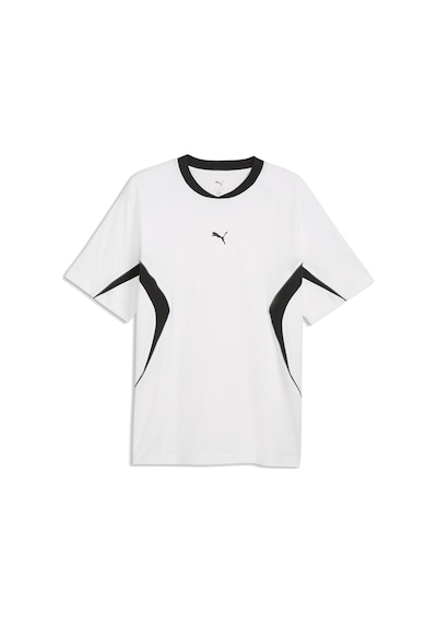 Puma Kısa Kol T-shirt Erkek Beyaz Sport Relaxed Blocki