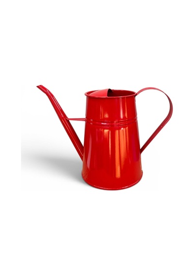 Bitki Sulama Kabı Galvaniz Metal 3,1 Litre Kırmızı Genel