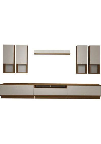 Decoraktiv Trendstyle 8das Slm Tv Ünitesi Tv Sehpası Ceviz - Beyaz