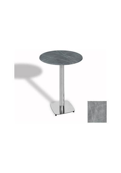 Bistro Masa Tokyo Kromnikel - Werzalit, Wermodin Ve Allzalit Tabla 70 Cm Çap - Light Temperado Çok Renkli