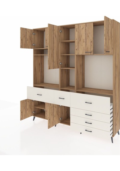 Hyperion Dolap 10 Raflı 6 Çekmeceli 8 Kapaklı 220x44x243 Çam-çam/aytaşı Atlas Çam/aytası Hyperion Dolap 10 Raflı 6 Çekmeceli 8 Kapaklı 220x44x243 Çam-çam/aytaşı Atlas Çam/aytası