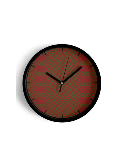 Modern Tasarım Duvar Saati - 25cm - Önü Camlı Siyah Kasa - Sessiz Mekanizma-jh0600 Siyah