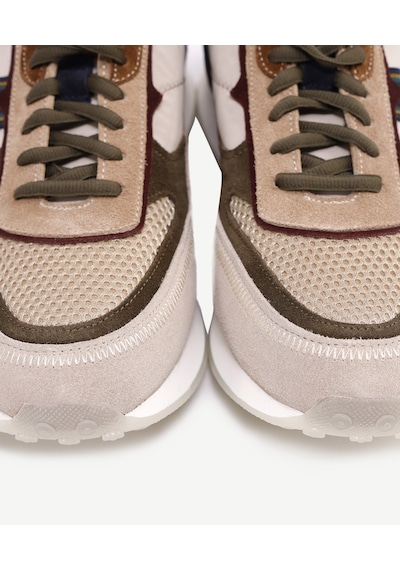 Yargıcı File Detaylı Deri Sneaker 24yeay4476x 017 Bej