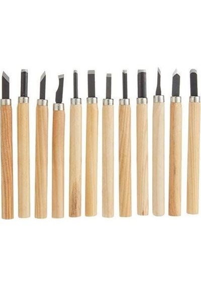 10 Parça Ahşap Oyma Hobi Heykel Oyma Seti Ağaç Oyma Set Oyma Kalem Set Hobi Oyma Bıçakları