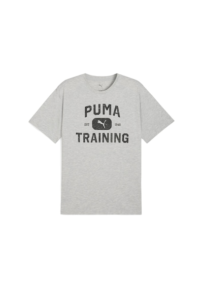 Puma 526568-04 M Graphics Traın Logo Rlxd Tee Tişört Erkek T-shirt Gri