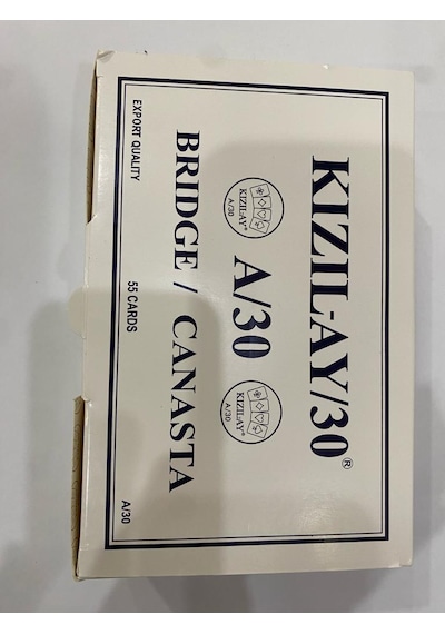 Angora Kızıl-ay A/30 İskambil Poker Briç Pişti Oyun Kağıdı 12 Ad