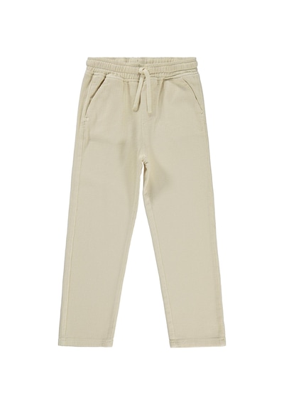 Civil Boys Dokulu 10-13 Yaş Pantolon - Beyaz Şeker Kasar