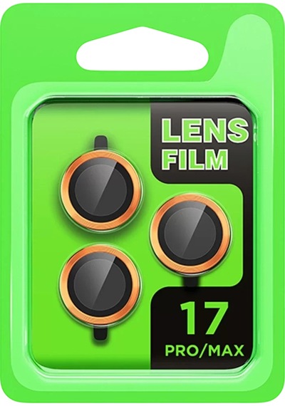 Newface Apple İphone 17 Pro Raze Metal Kamera Lens - Turuncu