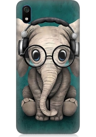 Xiaomi Redmi 7a Uyumlu Dahi Yavru Fil Desenli Silikon Kılıf