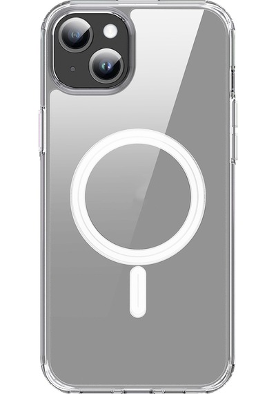 Novstrap Apple Uyumlu iPhone 15 İle Kılıf Şeffaf Magsafe Kamera Korumalı Çıkıntılı Kapak