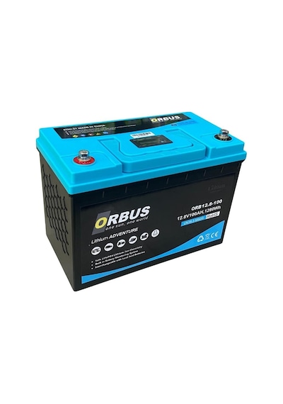 Orbus 12V 100 Ah Lithium Iron Akü (Lifepo4 Battery) (330*173*222) / 546047116