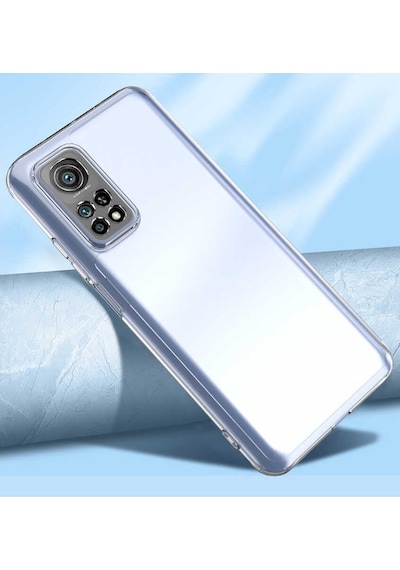 Xiaomi Mi 10T 5G Kılıf Zore Kamera Korumalı Süper Silikon Kılıf Renksiz