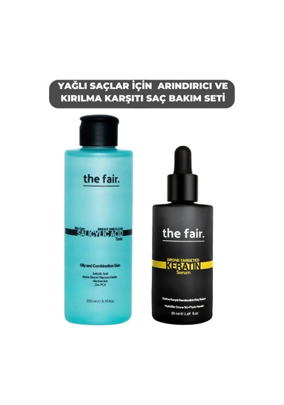 The Fair Yağlı Saçlar İçin Arındırıcı Ve Kırılma Karşıtı Saç Bakm Seti