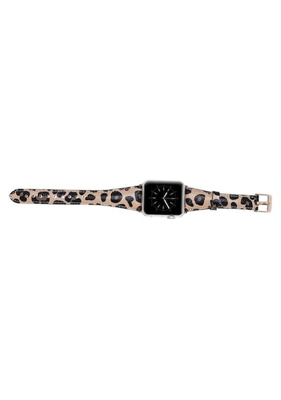 Bouletta Apple Watch Uyumlu Deri Kordon 42-44-45Mm Slim Leopar Ne