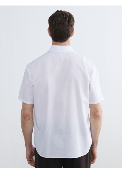 LC Waikiki Lc Waıkıkı Beyaz Regular Fit Poplin Erkek Basic Gömlek