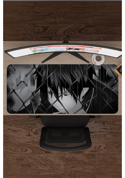 Ao No Exorcist Blue Exorcist Anime V3 - 90x40 Xxl Gaming Kauçuk Kaymaz Taban Mouse Pad Fare Altlığı