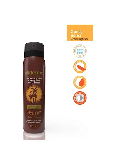 Alldermo Bronzıng Dry Oıl Aerosol Sprey 150ml