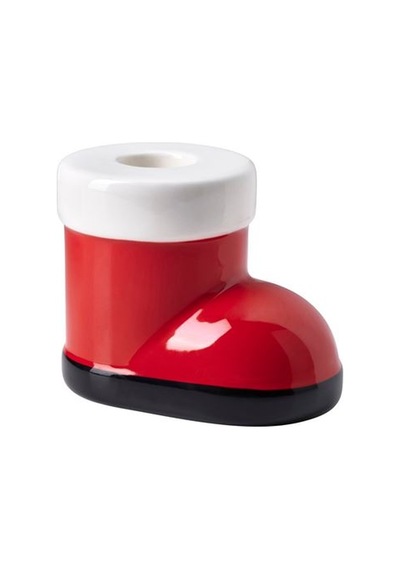 Ikea Vınterfınt Şamdan, Kırmızı-beyaz, 7 Cm