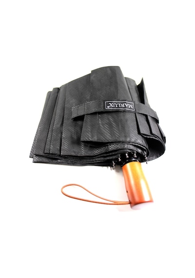 Marlux Wood Series Tam Otomatik Unisex Şemsiye Siyah
