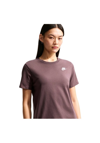 Nike W Nsw Club Ss Tee Bordo Kadın T-shirt Dx7902-502