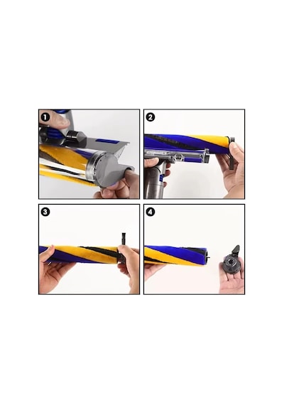 Popüler Süpürge Başlık Rulo Fırça Dyson V8 V10 V12 V15 Detect Slim Fluffy İle Uyumlu Yedek Parça Genel