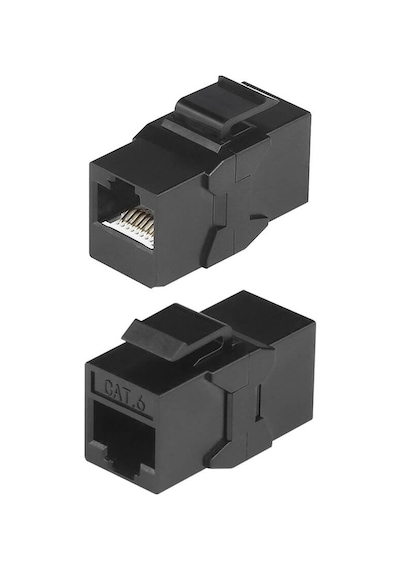 RJ45 Cat6 Keystone Jack Konnektör Dişi Dişi Uzatma Patch- 10 Adet