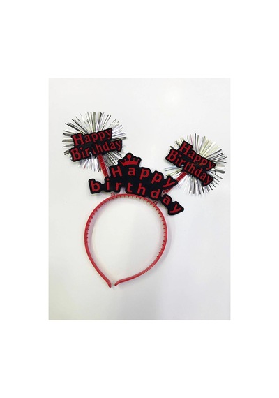 Happy Birthday Neon Renk Doğum Günü Tacı 12 Adet - Parti Taçları - Pakette 12 Adet 0 - 99
