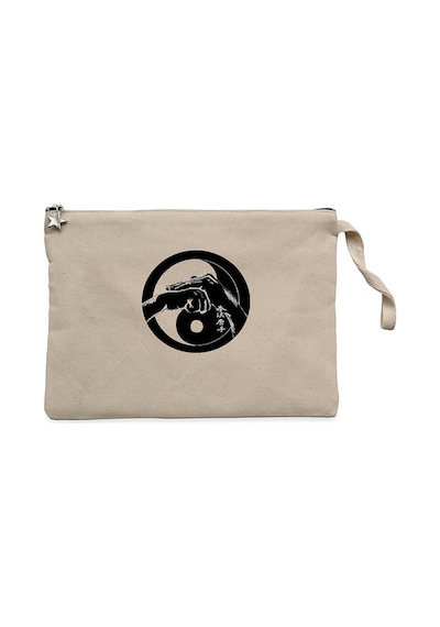 Shorin Ryu Karete Art Krem Clutch Astarlı Cüzdan / El Çantası Krem