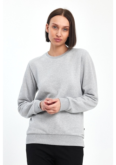 Odda Pike Bisiklet Yaka Sweatshirt Gri