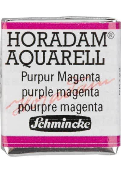 Schmincke Horadam Aquarell Artist Sulu Boya Purple Magenta Yarım Tablet