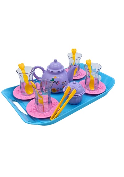Birlik Oyuncak İnce Belli Bardak Seti Urt011010 Pembe Çay2