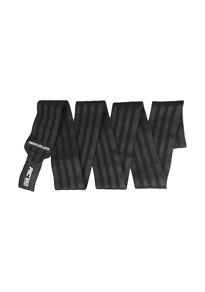 Musclecloth Pro Knee Wraps Diz Bandajı 2'li Paket - Cırt Bantlı Siyah