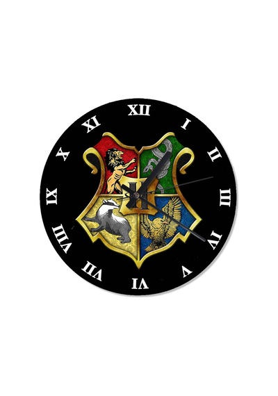 Harry Potter Amblemi Retro Duvar Saati (408136475) Çok Renkli