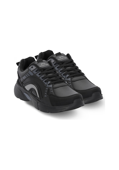 Slazenger Mossport I Erkek Siyah / Koyu Gri Koşu & Yürüyüş Spor Ayakkabısı Siyah / Koyu Gri