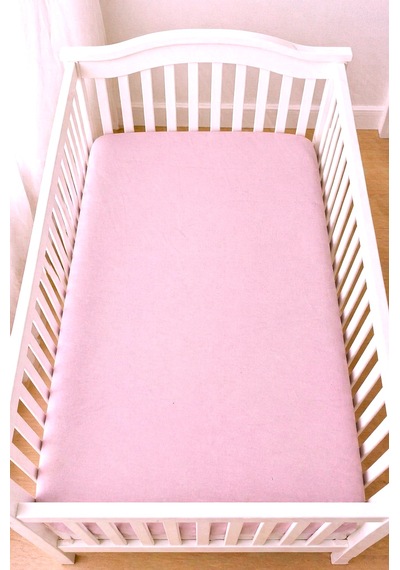 Pamuklu Penye 70x140 Lastikli Bebek Çarşafı Lastikli Beşik Çarşafı Bebek Çarşafı Pembe