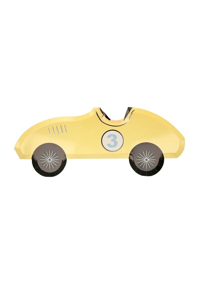 Meri Meri - Race Car Plates - Yarış Arabası Tabak - 8'li
