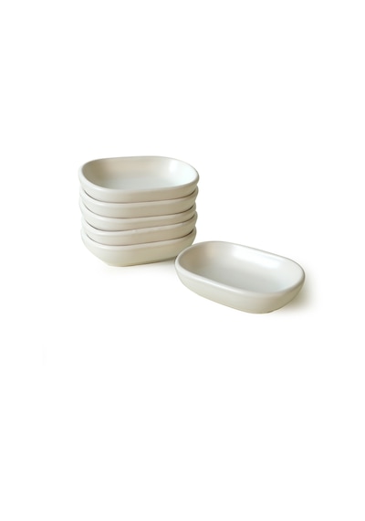 Keramika Mat Beyaz Noyan Çerezlik 11 Cm 6 Adet 022