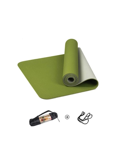 Pilates & Yoga Minderi, Çift Renkli Mat Yeşil