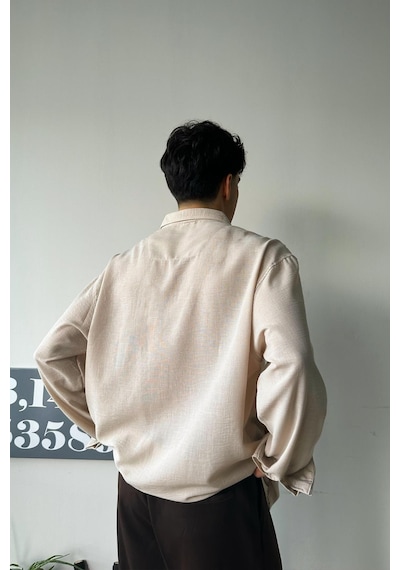 Chill Cozy Relax Fit Bej Gömlek-bej Bej