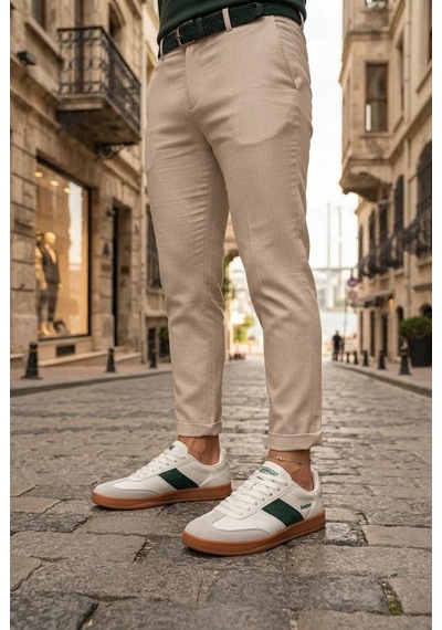 Kappa Kp-1077m Rahat Kauçuk Taban Sneaker Erkek Ayakkabı Beyaz - Yeşil