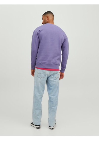 Jack & Jones Jack&jones Sıfır Yaka Mor Erkek Sweatshirt 12242366 001