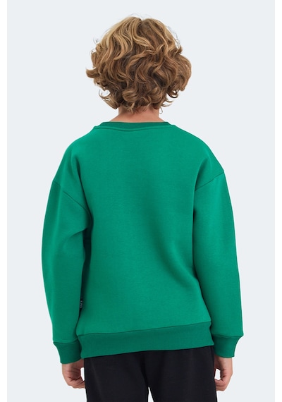 Slazenger Logan 2 Li Set Unisex Çocuk Yeşil - Mavi Sweatshirt Yeşil - Mavi