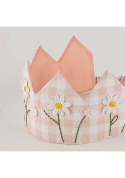 Meri Meri - Gingham Crown - Pötikareli Taç Çok Renkli