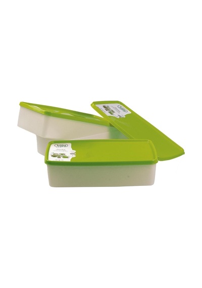 Hobby Life Alaska Nofrost Saklama Kabı 2 Litre 3'Lü Yeşil Çok Renkli