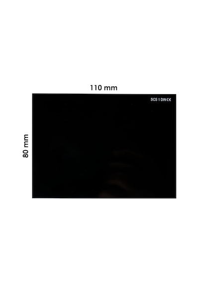 Scs Svar Kaynak Maske Camı Siyah 110X80 No:9 (Athermal Muadili)