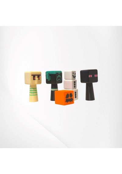 Minecraft Sprunki Figür 4 Adet 7 Cm Warden, Kar Golemi, Enderman, İron Golem