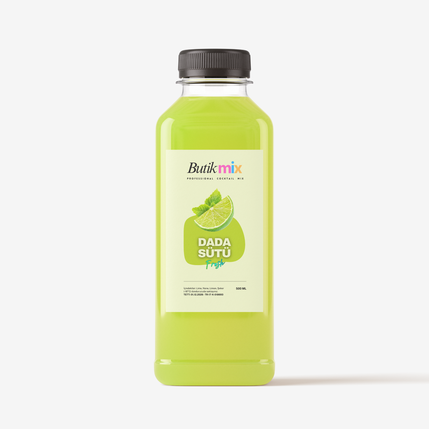 Dada Sütü Hazır Kokteyl Karışımı 500ml - Lime-nane-limon