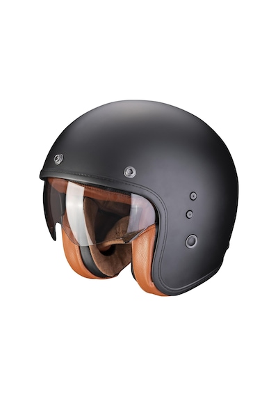 Scorpion Belfast Evo Luxe Açık Motosiklet Kaskı Mat Siyah