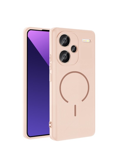 Xiaomi Redmi Note 13 Pro Plus 5g Kılıf Magsafe Destekli Kamera Korumalı Yumuşak Silikon Pazarplus Titanyum-Gri